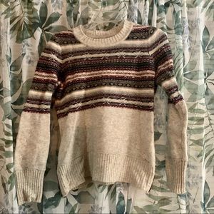 Cambridge Dry Goods, Lambswool Blend Sweater with Side-Zip Details, Medium